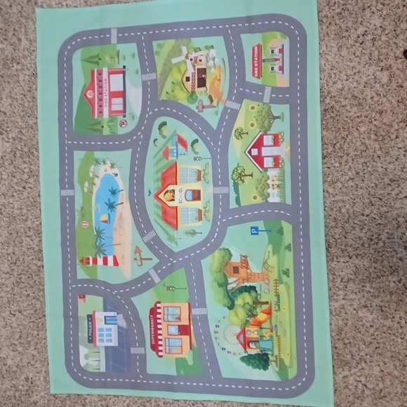 Christmas Gift for Toddler Boy Cars Play Mat Tapestry for Nursery - Picture 1 of 5